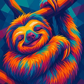 Faultier entspannen wpap Kunst von Ayyen Khusna