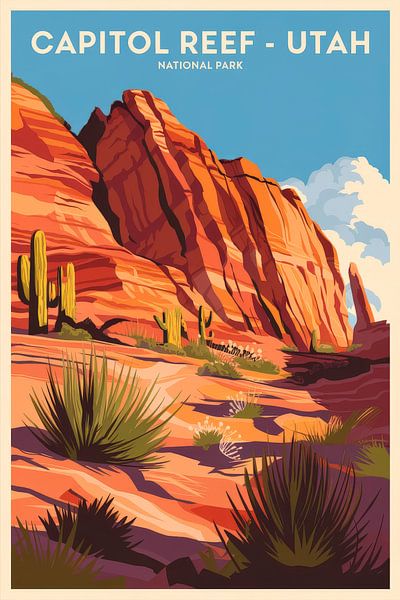 Capitol Reef - Utah by Poster Art Shop