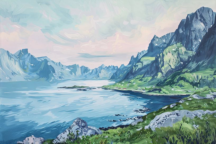 Bergsee von Poster Art Shop