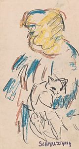 Jules Schmalzigaug - Mädchen mit Katze