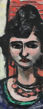 Max Beckmann - Italiaanse vrouw (1946) van Peter Balan