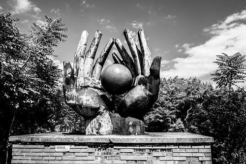 Memento park in Boedapest met communistische beelden
