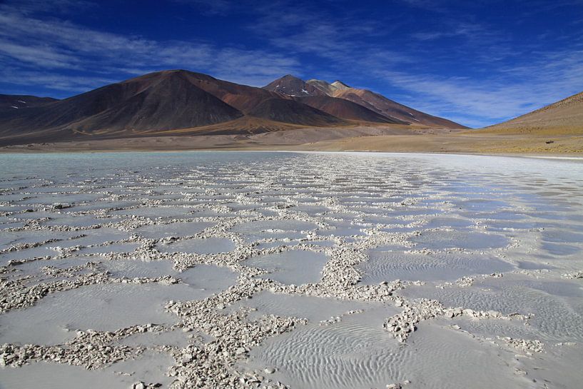 Lac salé en altitude dans les Andes par Antwan Janssen