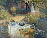Das Mittagessen: Monets Garten in Argenteuil - Claude Monet von Diverse Meesters Miniaturansicht