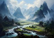 Landschap van Salsa art thumbnail