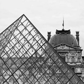Parijs, het Louvre van Blond Beeld