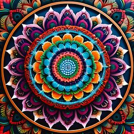 Mandala ethnique africain 2 sur All Africa