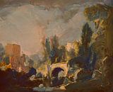 River with ruin and bridge by Nop Briex thumbnail