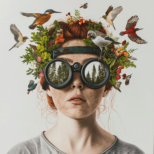 Lady birdwatcher 2.0