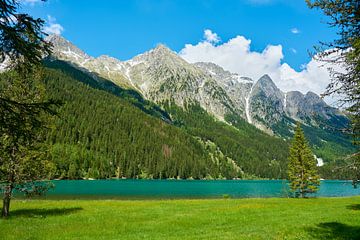 Lac d'Antholz dans le Tyrol du Sud et groupe Rieserferner sur Reiner Würz / RWFotoArt