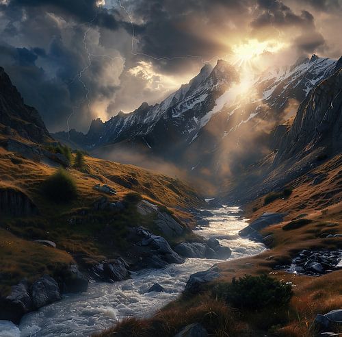 Mountain mysticism in the morning light