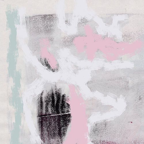 Abstracte pasteltextuur in roze, mintgroene en witte tinten