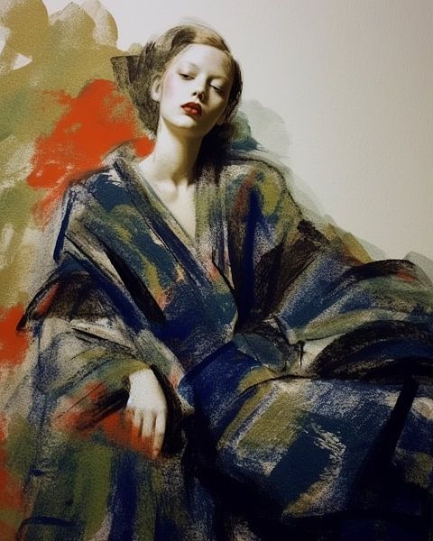 Modern figurative portrait by Carla Van Iersel