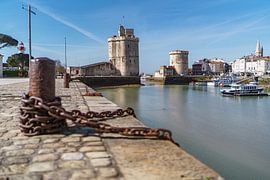 La Rochelle port on the coast in France by Martijn Joosse