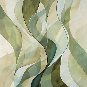 Abstracte golven - Moderne kunst van Poster Art Shop