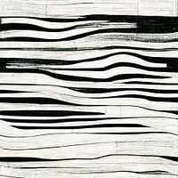 Art deco black and white pattern #VIII