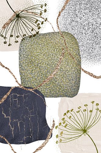 Groen-grijs-2 van Sally Ann Moss