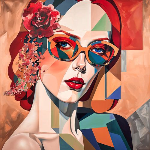 Pop Art Flower Portrait