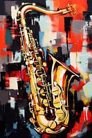 Saxophone abstrait