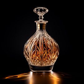 Whiskey carafe gold