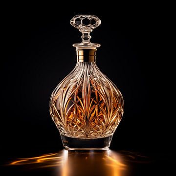 Whiskey carafe gold by TheXclusive Art