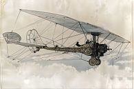 Drawing, imaginary plane -2 by Peter Pen Drawings and Paintings thumbnail