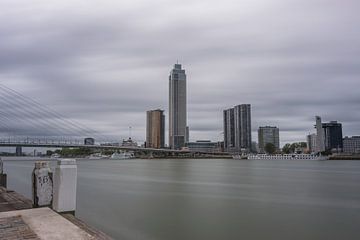 Rotterdam, skyline met de Zalmhaventoren van Patrick Verhoef