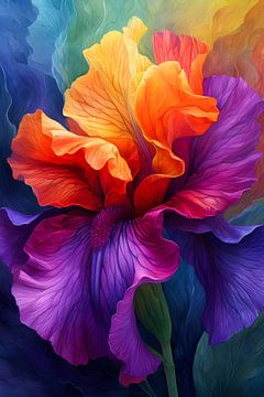 Colourful Large Flower by But First Framing