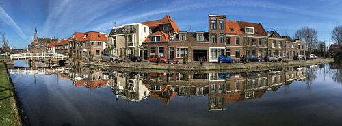 Oude gracht Weesp panorama Weesp in Beeld