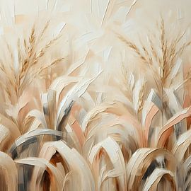 Korenveld pastel van FoXo Art