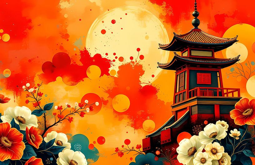 japanische abstrakte Kunst von Egon Zitter
