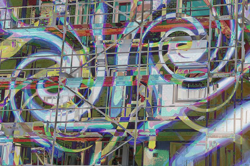 Arbeiten an der Fassade by Peter Norden