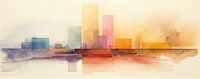 Rotterdam van Abstract Schilderij thumbnail