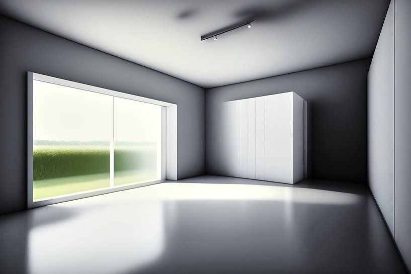 Lichte kamer, elegant ontwerp van Frank Heinz