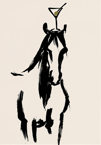Paard met martini
