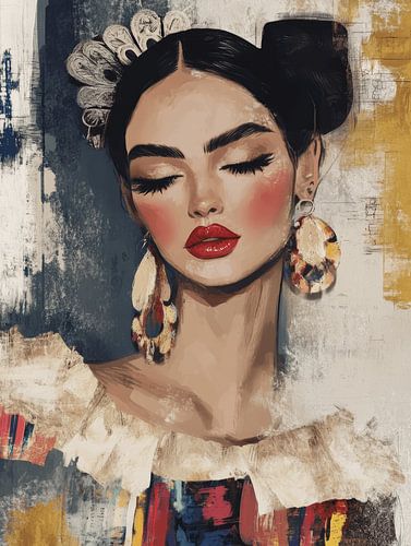 Portrait moderne en style collage