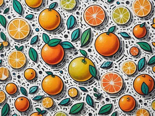 Explosion de fruits aux couleurs vives
