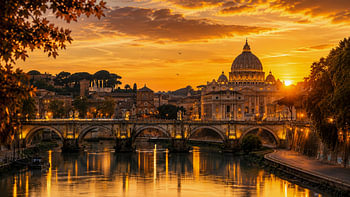 Rome in Avondlicht