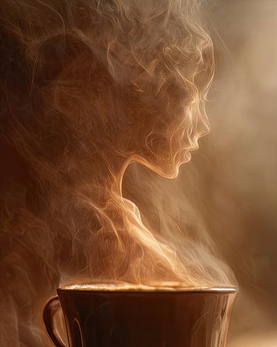 Koffie of cappuccino abstract