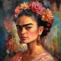 Frida Poster - Frida art print wall art portrait