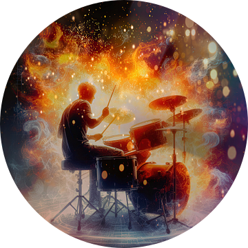 Gepassioneerde drummer zet alles in vuur en vlam