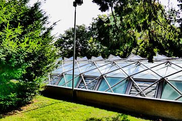 Prague - Greenhouse in park by Wout van den Berg