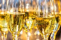 Glazen prosecco goud