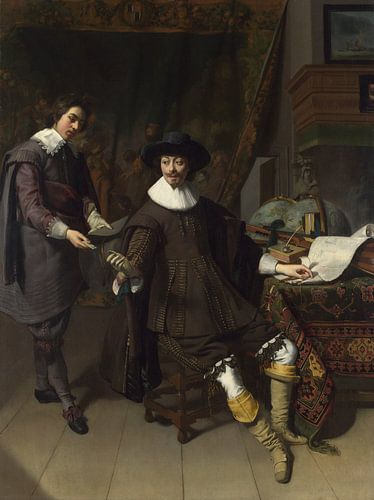 Portrait of Constantijn Huygens and his Clerk, Thomas de Keyser
