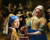 la fille à la perle - La laitière - Johannes Vermeer par Lia Morcus Aperçu
