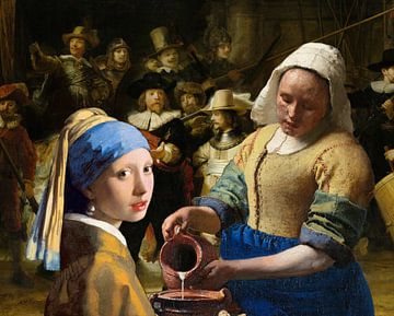 Girl with a Pearl Earring  -  the milkmaid - Johannes Vermeer