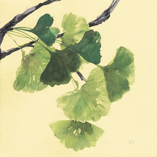 Gingko Leaves I Dark, Chris Paschke