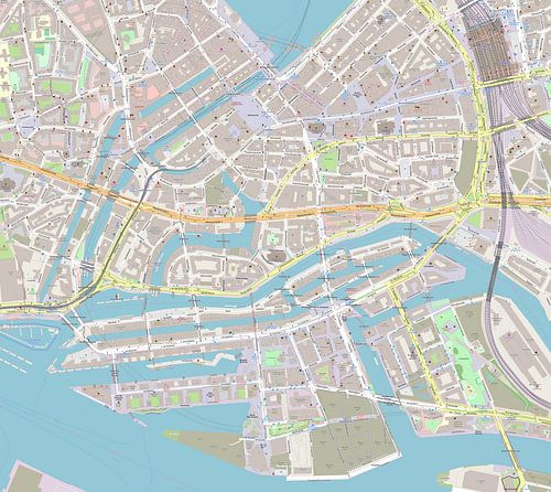 Speicherstadt in het Duitse Hamburg  in de buurt Hafencity