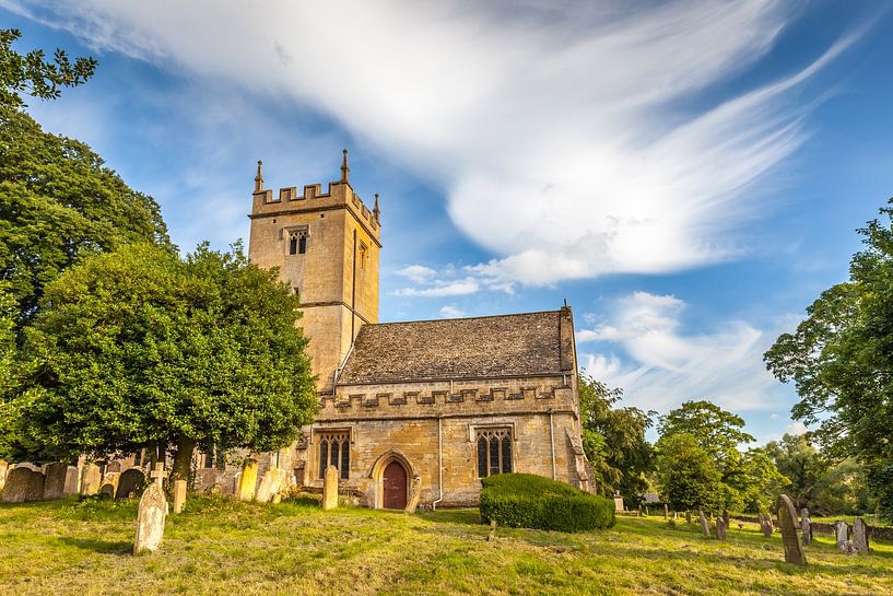 St Eadburgha`s Church bei Broadway, Cotswolds, England von Christian Müringer