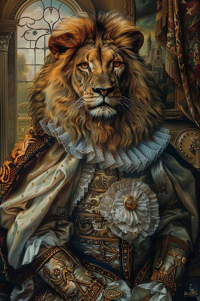 Lion royal par Poster Art Shop
